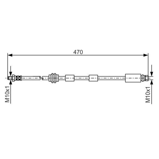 1 987 476 882 - Brake Hose 