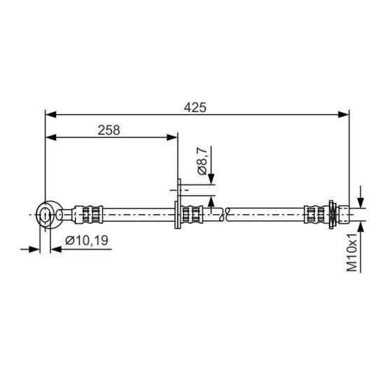 1 987 476 891 - Brake Hose 