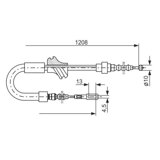 1 987 477 058 - Cable, parking brake 