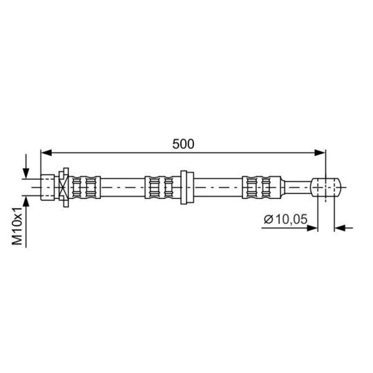 1 987 476 981 - Brake Hose 