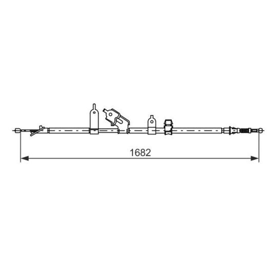 1 987 477 070 - Cable, parking brake 