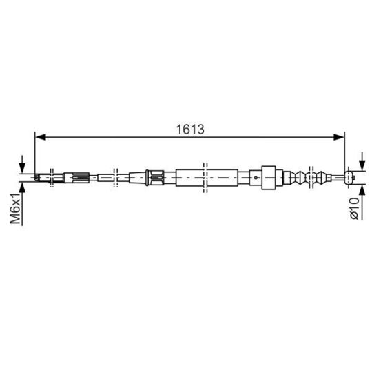 1 987 477 162 - Cable, parking brake 