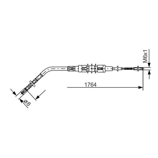 1 987 477 181 - Cable, parking brake 