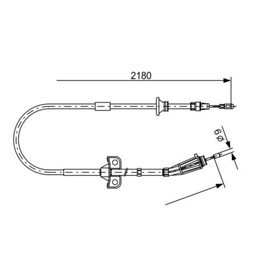 1 987 477 248 - Cable, parking brake 