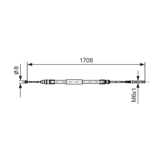 1 987 477 531 - Cable, parking brake 