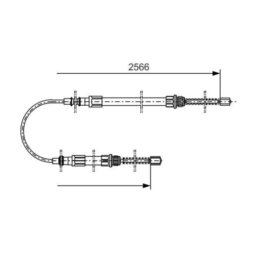 1 987 477 515 - Cable, parking brake 