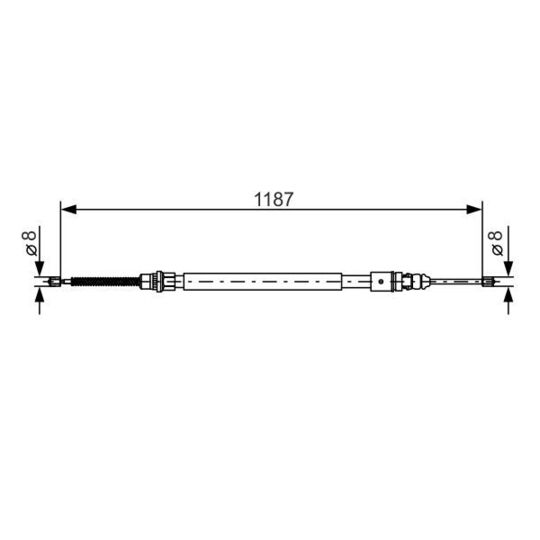 1 987 477 472 - Cable, parking brake 