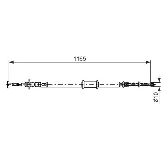 1 987 477 562 - Cable, parking brake 