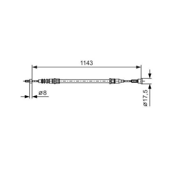 1 987 477 669 - Cable, parking brake 