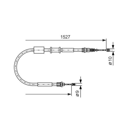 1 987 477 730 - Cable, parking brake 