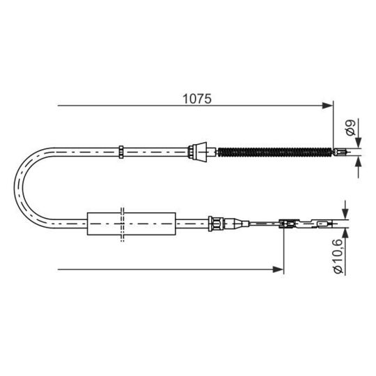 1 987 477 808 - Cable, parking brake 