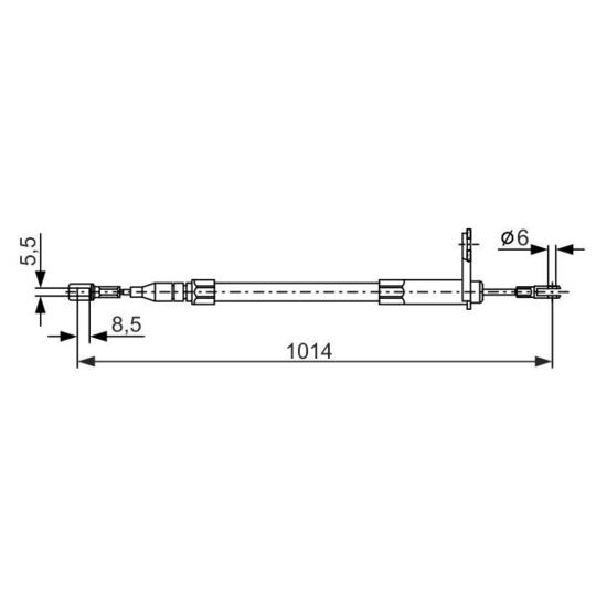 1 987 477 814 - Cable, parking brake 