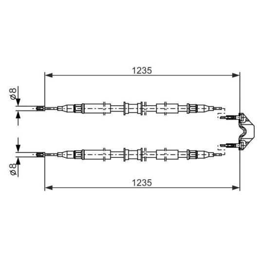 1 987 477 869 - Cable, parking brake 