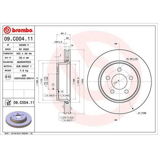 09.C004.11 - Brake Disc 