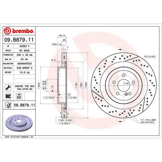 09.B879.11 - Bromsskiva 