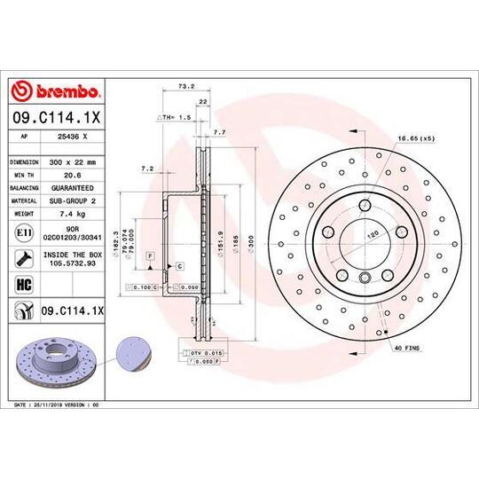 09.C114.1X - Brake Disc 