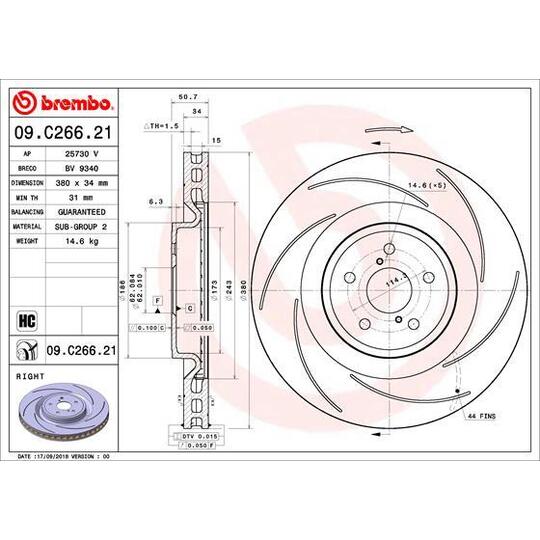 09.C266.21 - Brake Disc 