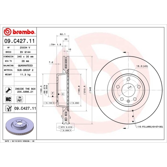 09.C427.11 - Brake Disc 