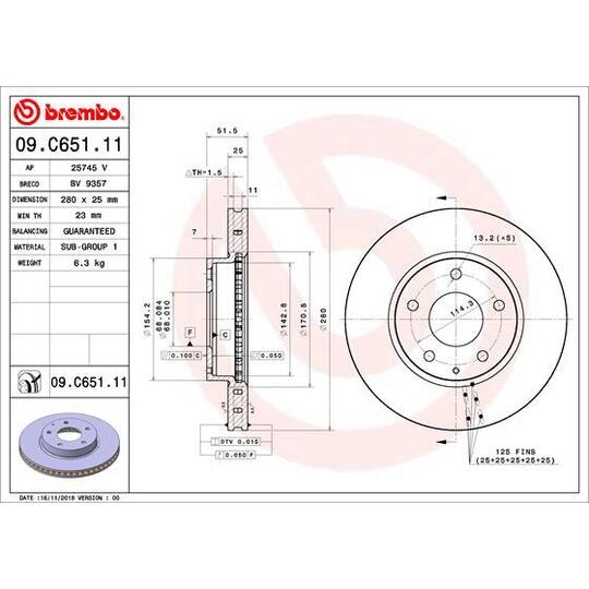 09.C651.11 - Brake Disc 