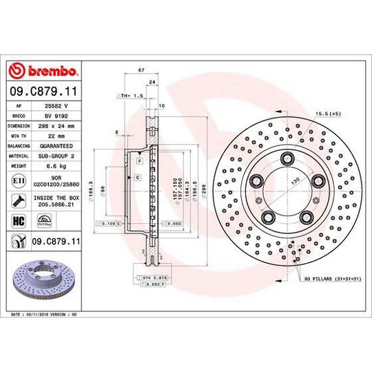 09.C879.11 - Bromsskiva 