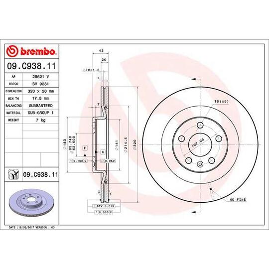 09.C938.11 - Brake Disc 