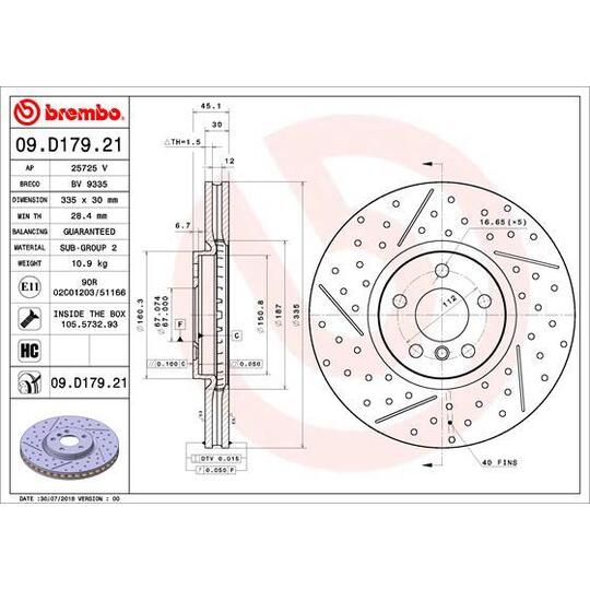 09.D179.21 - Brake Disc 