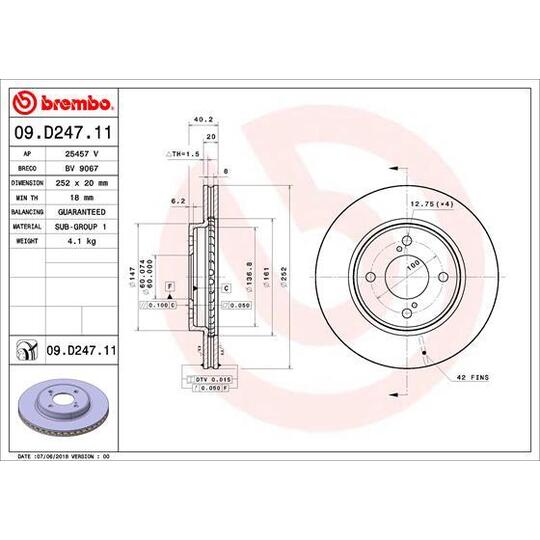 09.D247.11 - Brake Disc 