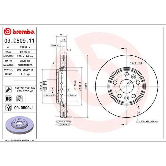 09.D509.11 - Brake Disc 