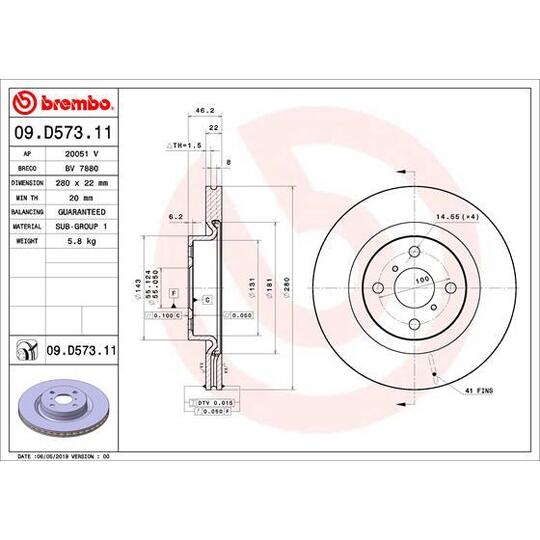 09.D573.11 - Brake Disc 