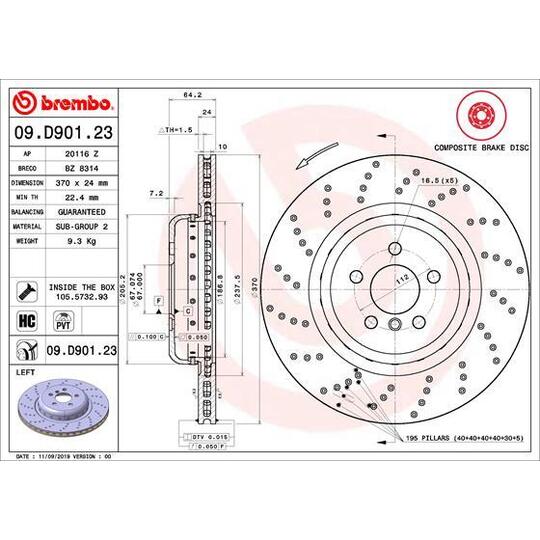 09.D901.23 - Brake Disc 