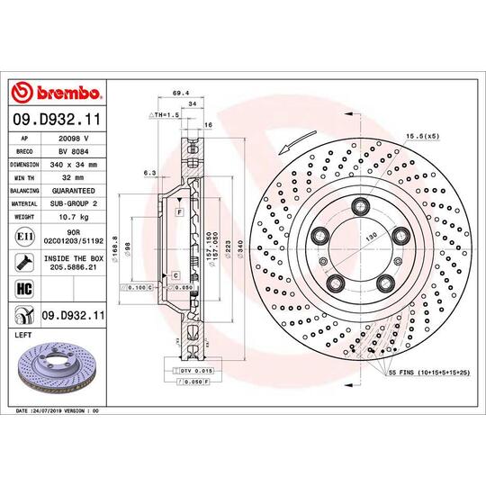 09.D932.11 - Bromsskiva 