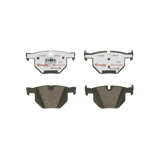 P 06 033X - Brake Pad Set, disc brake 