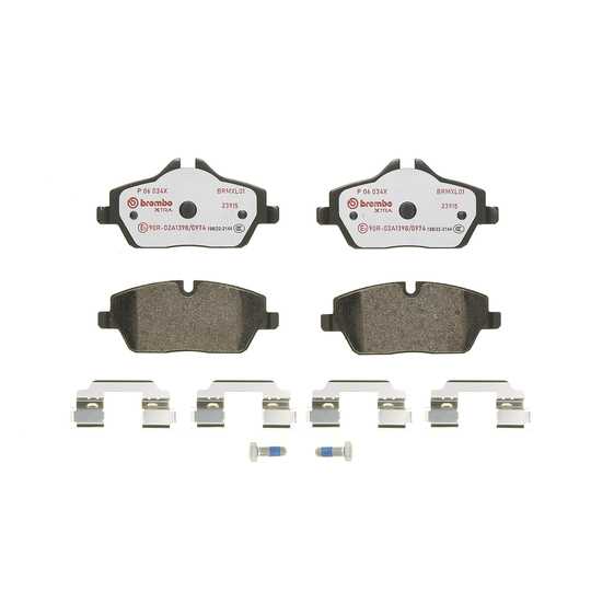 P 06 034X - Brake Pad Set, disc brake 