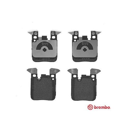 P 06 087 - Brake Pad Set, disc brake 