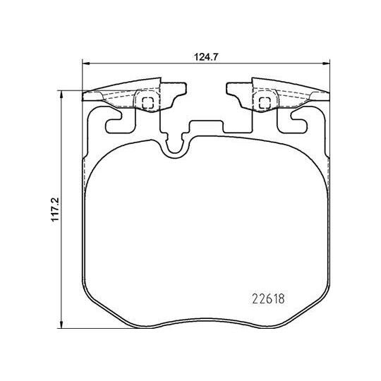 P 06 106 - Brake Pad Set, disc brake 