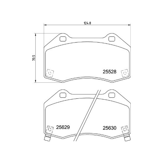 P 23 182 - Brake Pad Set, disc brake 