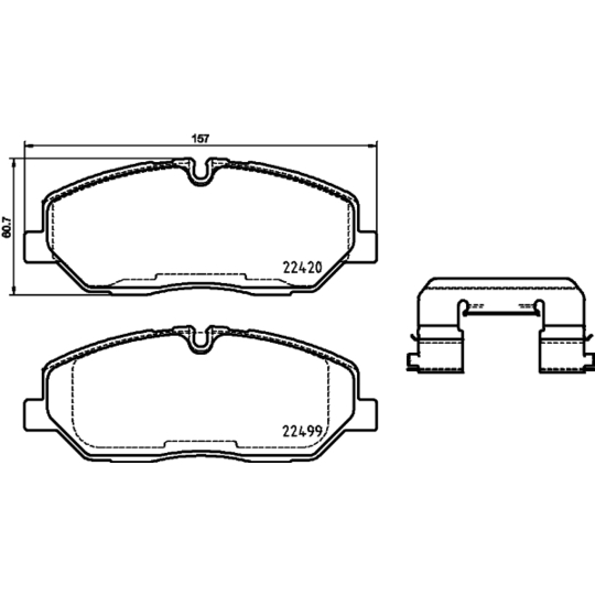 P 30 084 - Brake Pad Set, disc brake 