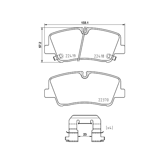 P 30 089 - Brake Pad Set, disc brake 