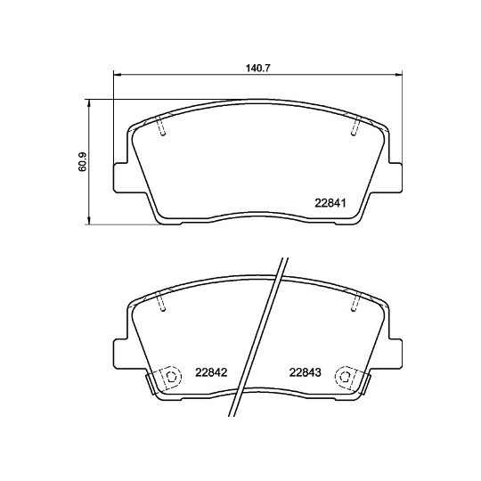 P 30 108 - Brake Pad Set, disc brake 