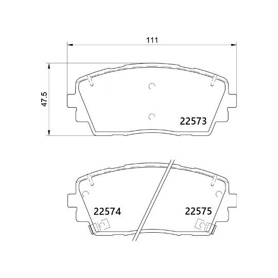 P 30 115 - Brake Pad Set, disc brake 