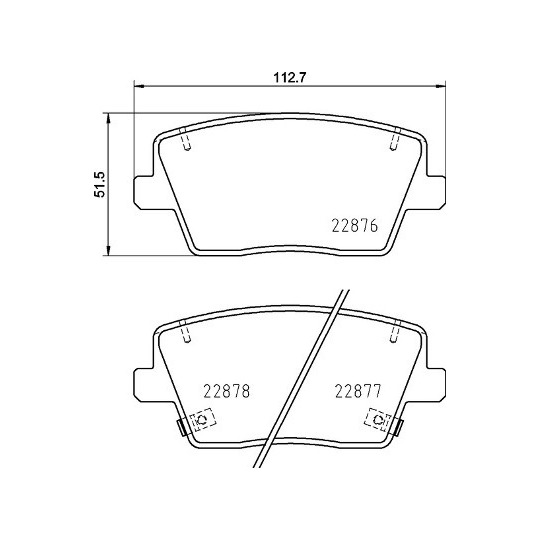 P 30 112 - Brake Pad Set, disc brake 