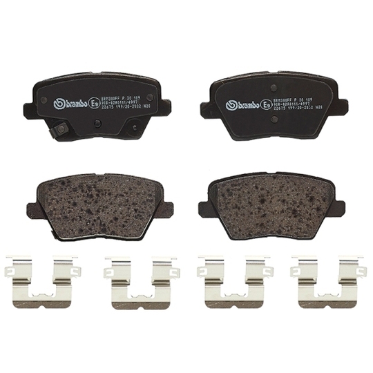 P 30 109 - Brake Pad Set, disc brake 