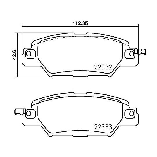 P 49 053 - Brake Pad Set, disc brake 