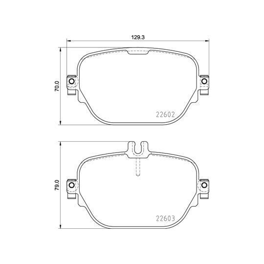 P 50 138 - Brake Pad Set, disc brake 