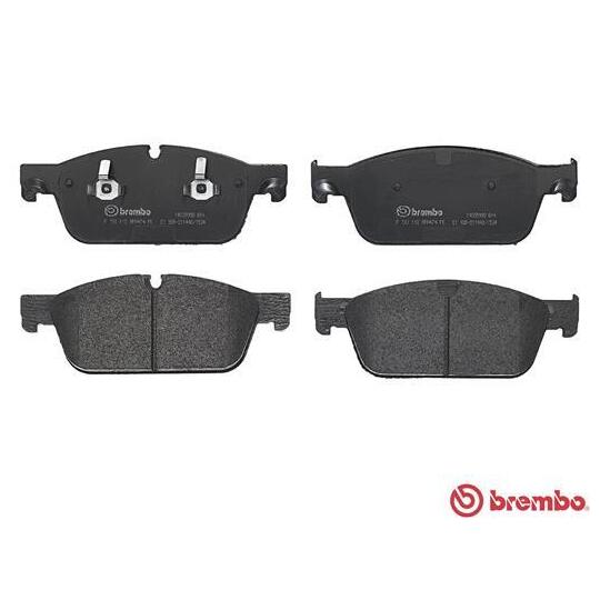 P 50 112 - Brake Pad Set, disc brake 