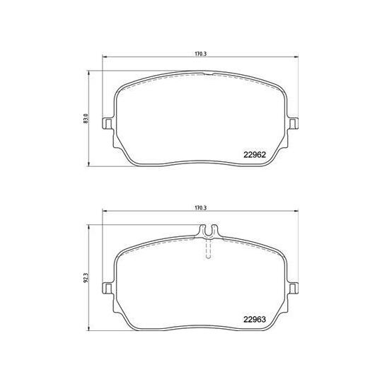 P 50 149 - Brake Pad Set, disc brake 