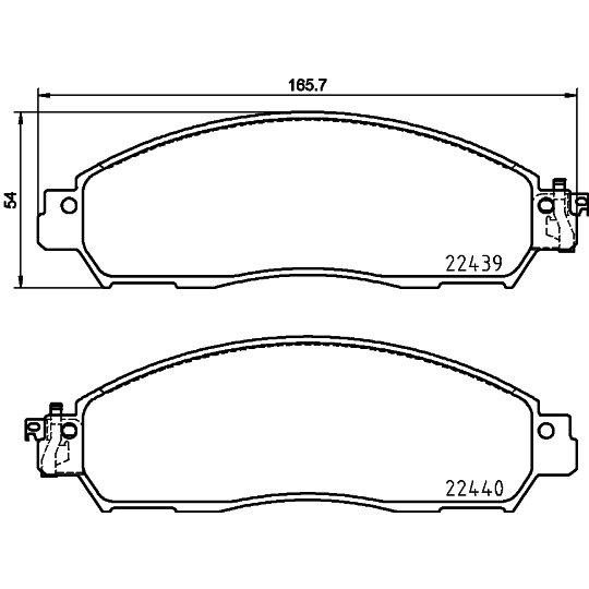 P 56 118 - Brake Pad Set, disc brake 