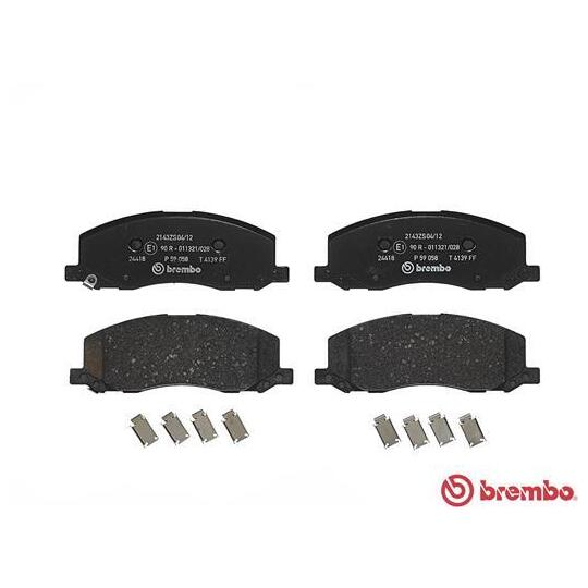 P 59 058 - Brake Pad Set, disc brake 