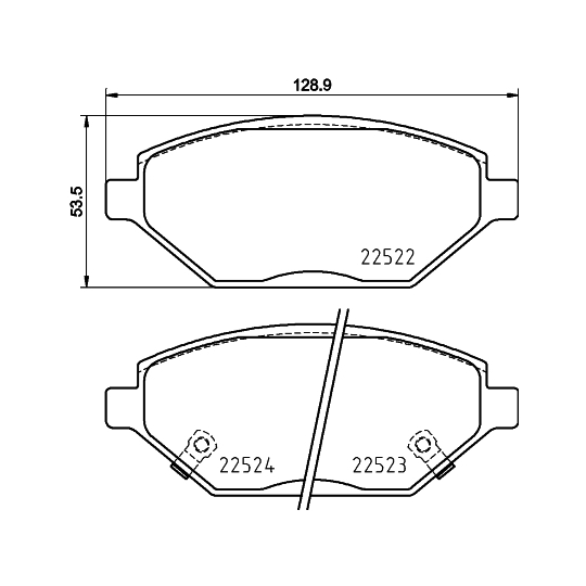 P 59 093 - Brake Pad Set, disc brake 