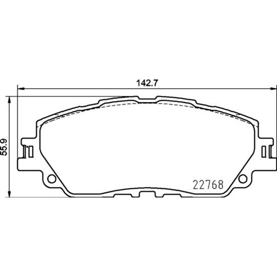 P 83 172 - Brake Pad Set, disc brake 